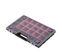 MIVOS Caja organizadora de 12 pulgadas para accesorios y piezas pequeñas - Caja de tornillos con 21 compartimentos para almacenamiento - Caja surtida - 290 x 195 x 35 mm