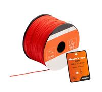 MIVOS Cuerda de Albañilería 100m - Plomada Roja 1,2mm - Para Construcción y Yeso - Duradera y Resistente - 210N