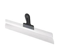 Mivos Espátula ancha de acero inoxidable 600 x 60 mm - Espátula para fachadas con soporte de aluminio y mango suave - Espátula de superficie con hoja de 600 mm de ancho - Espátula de yeso inoxidable