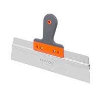 Mivos Espátula Profesional de Acero Inoxidable 350 mm para Alisar - Espátula de Fachada con Agarre Suave - Espátula para Yeso - Cuchillo de Cinta - Espátula para Plandur