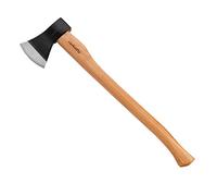 Mivos Hacha para Cortar 1250 g con Mango de Madera de Hickory y Cabeza de Acero al Carbono - Longitud 72 cm - Hacha Universal para Cortar y Trabajar la Madera y Leña - Hacha para Jardín y Bosque
