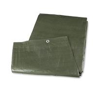 Mivos Lona Impermeable 3 x 5 m - Lona Reforzada Universal para la Protección de la Madera Muebles de Jardín Automóviles - Lona de Jardín Resistente a la Rotura - Verde 90g