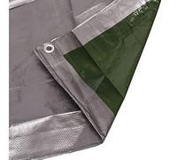 MIVOS Lona universal de 2 x 3 m, 120 g/m2, PP-PE, color plateado, resistente al moho, resistente al agua, para muebles de jardín, madera, con ojales de aluminio