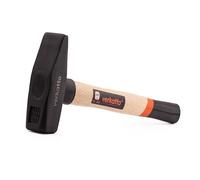 Mivos Martillo de cerrajero 800g peso de la cabeza - Martillo de ingeniero con cabeza de acero forjado y mango de madera - Martillo de taller - Martillo de montaje con mango robusto de madera - DIN