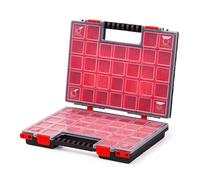 Mivos Organizadora de Doble Cara 399 x 303 x 100 mm - 42 Compartimentos - Caja de Accesorios, Tornillos y Herramientas Estable para Taller