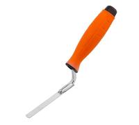 Mivos - Paleta de juntas de acero inoxidable de 10 mm - Tuck Puntero con punta redondeada para llenar juntas de mampostería con mortero y lechada - Herramienta de albañil y yeso