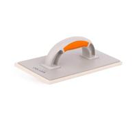 Mivos Rallador de plástico con revestimiento de fieltro 280 x 140 / tabla de fieltro para yeso con mango de dos componentes/tabla con fieltro de 8 mm/fabricado en la UE