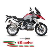MIVV Silenciador de escape BMW R 1200 GS 2018 Oval Titanio tapa carbono