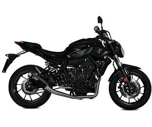 MIVV Escape completo gp-pro inox negro compatible con Yamaha mt-07 mt07 2014 2015 2016 2017 2018 2019 2020