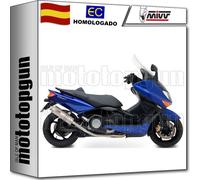 Tubo De Escape Completo MIVV Oval Inox para Yamaha T-Max 500 2001 > 2007