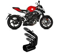 MIVV escape speed edge inoxidable negro compatible con mv agusta brutal 800 rr 2017 2018 2019 2020