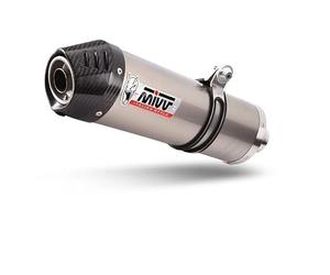 Mivv H.059.LNC Honda CRF 1000 L Africa Twin 2016 Tubo de escape Slip-on terminal ovalado titanio copa carbono
