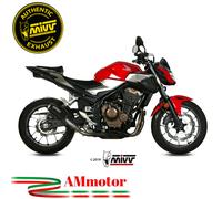 Mivv Honda CB 500 F 2021 21 Escape Moto Silenciador Slip-On Exhaust Mk3 Black