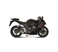 Mivv S.021.L7 SUZUKI GSX-R 600 2006 / 2007 ESCAPE SLIP-ON SUONO ACERO INOXIDABLE TAPAS CARBONO