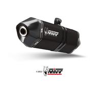 MIVV Speed Edge Silenciador Escape Slip-On Inox Negro MOTO GUZZI V85 TT 2019-24