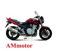 MIVV Tubo de escape silenciador para Suzuki GSF 650 Bandit 2007-2015 Oval