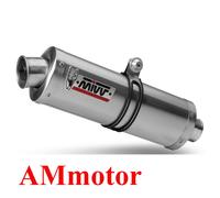 MIVV Tubo de escape silenciador para Suzuki GSF 650 Bandit 2007-2015 Oval