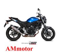 Mivv Suzuki Sv 650 2016 16 Escape Moto Silenciador Oval Titanium Carbon Cap