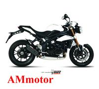 Tubo Escape Silenciador MIVV Suono Negro Bajo Triumph Speed Triple 2011 > 2015