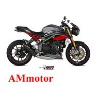 Mivv Triumph Speed Triple 2016 16 Escape Moto Silenciador Suono Black Low