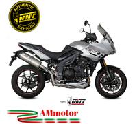 Mivv Triumph Tiger 1050 2019 19 Escape Moto Silenciador Oval Titanio Carbon Cap