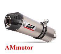 MIVV Escape para Triumph Tiger 1050 Sport 2013 Ovalado Titanio Tapa Carbono