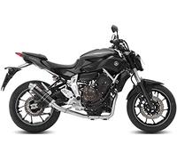 MIVV Tubo de escape completo GP inoxidable negro compatible con Yamaha MT-07 MT07 2019 2020