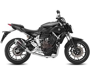 MIVV Tubo de escape completo GP inoxidable negro compatible con Yamaha MT-07 MT07 2019 2020