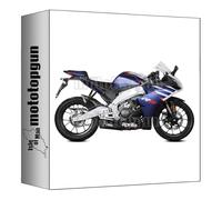 mivv tubo de escape completo homologado nocat delta race acero negro copa carbono compatible con aprilia rs 125 2023 2024 mototopgun