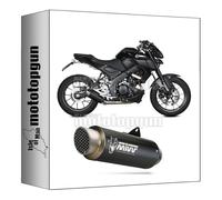 mivv tubo de escape completo homologado nocat gp-pro acero negro compatible con yamaha mt125 mt-125 2023 2024 mototopgun