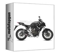 mivv tubo de escape completo homologado nocat oval carbono copa carbono compatible con yamaha mt-07 mt07 2023 2024 mototopgun