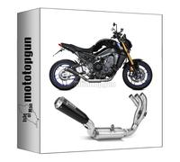 mivv tubo de escape completo homologado nocat x-m1 acero negro high up compatible con yamaha mt-09 sp 2021 2022 mototopgun