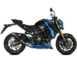 MIVV Tubo de escape de carbono compatible con Suzuki gsx-s 750 2017 2018 2019 2020