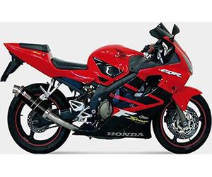 MIVV Tubo de escape Gp inox negro compatible con Honda CBR 600 F 2001 2002 2003 2004 2005 2006 2007 2008 2009 2010