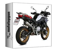 mivv tubo de escape homologado cat-oem delta race acero copa carbono compatible con bmw f 750 gs f750gs 2018 2019 2020 2021 2022 mototopgun
