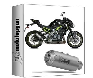 mivv tubo de escape homologado cat-oem mk3 acero compatible con kawasaki z900 a2 (35 kw / 70 kw) 2017 2018 2019 2020 2021 2022 2023 2024 mototopgun