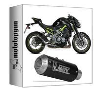 mivv tubo de escape homologado cat-oem mk3 carbono compatible con kawasaki z900 a2 (35 kw / 70 kw) 2017 2018 2019 2020 2021 2022 2023 2024 mototopgun