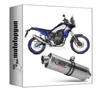 mivv tubo de escape homologado cat-oem oval acero compatible con yamaha ténéré 700 2019 2020 2021 2022 2023 2024 mototopgun