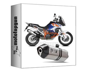 mivv tubo de escape homologado cat-oem speed edge titano copa carbono compatible con ktm 1290 super adventure r s t 2023 2024 mototopgun