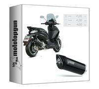 mivv tubo de escape homologado catalizado mover acero negro compatible con piaggio beverly 300 2010 2011 2012 2013 2014 2015 2016 2017 2018 2019 2020 mototopgun