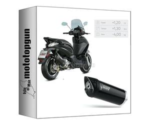 mivv tubo de escape homologado catalizado mover acero negro compatible con piaggio beverly 300 2010 2011 2012 2013 2014 2015 2016 2017 2018 2019 2020 mototopgun