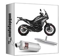 mivv tubo de escape homologado nocat dakar acero compatible con moto morini x-cape 2021 2022 2023 2024 mototopgun