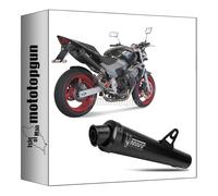 mivv tubo de escape homologado nocat x-cone acero negro compatible con honda hornet 600 2003 2004 2005 2006 mototopgun