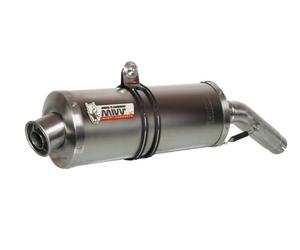 MIVV Tubo de escape ovalado de acero inoxidable compatible con Honda CBR 600 F 1999 2000