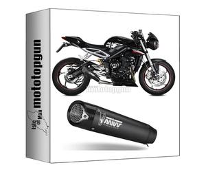 mivv tubo de escape racing nocat x-m5 acero negro compatible con triumph street triple 660 s 2017 2018 2019 2020 2021 2022 mototopgun