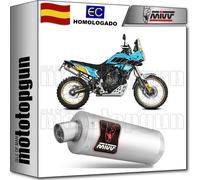 MIVV Sistema de escape MIVV Dakar con EG-BE Acero inoxidable/Acero inoxidable negro