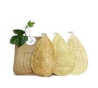 Miw Piw Esponja Natural de lufa para Platos, Paquete de 3 estropajos Vegetales para Cocina, 100% Biodegradable, compostable, Estropajo, Cero residuos, sin plástico, Respetuoso con el Medio Ambiente