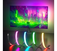 MIWATT Luz para monitor de juegos, retroiluminación de 27 pulgadas con efecto de sincronización de color de pantalla para monitor de computadora, compatible con computadoras Windows