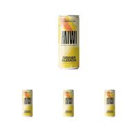 MIWI Kombucha sin azúcar (Ginger & Lemon, 1 lata) (Paquete de 4)