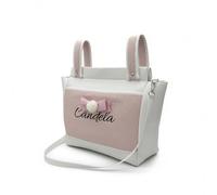 MiwMiw Baby Bolso Talega para Carrito de Bebé Personalizada con Nombre, Bolso Maternal Infantil (Rosa)